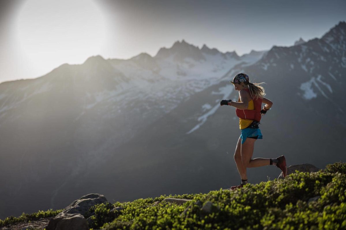 Sunscreen and Running: Martina Valmassoi running in the mountains